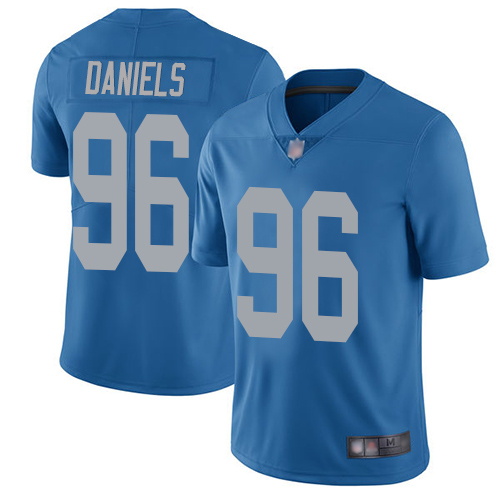 Detroit Lions Limited Blue Men Mike Daniels Alternate Jersey NFL Football #96 Vapor Untouchable